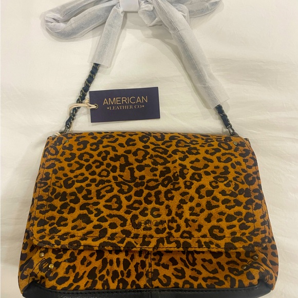 America Leather Co. crossbody bag, Leopard print - Picture 1 of 4